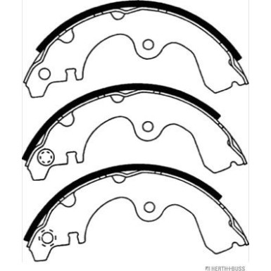 J3502047 Bremsbackensatz J3502047 Bremsbackensatz