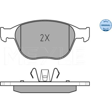 025 234 4017 Bremsbelagsatz, Scheibenbremse MEYLE-ORIGINAL: True to OE.