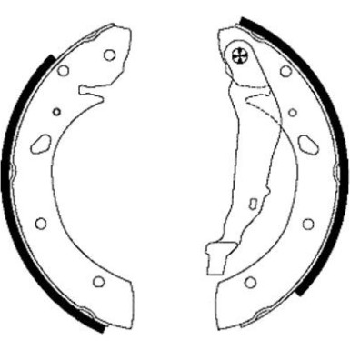 91053400 Bremsbackensatz