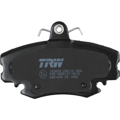 TRW | Bremsbelagsatz, Scheibenbremse | GDB1634