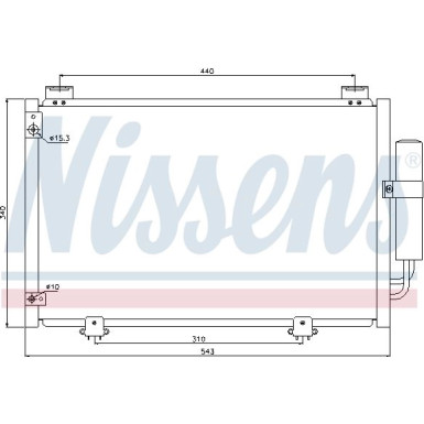 94581 Kondensator, Klimaanlage ** FIRST FIT **