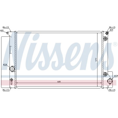 Nissens | Kühler, Motorkühlung | 64694