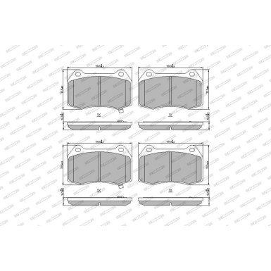 FDB1561 Bremsbelagsatz, Scheibenbremse PREMIER