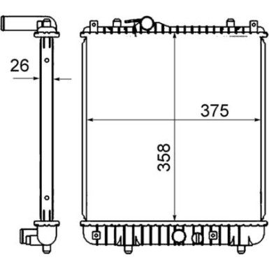 Mahle | Kühler, Motorkühlung | CR 836 000S