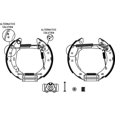Textar Bremsbackensatz Shoe Kit Pro 84048002