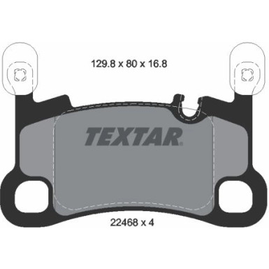 Textar Bremsbelagsatz, Scheibenbremse Q+ 2246801