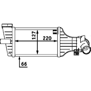 Mahle | Ladeluftkühler | CI 71 000P