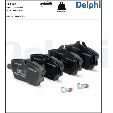 LP2186 Bremsbelagsatz, Scheibenbremse