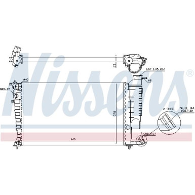 Nissens | Kühler, Motorkühlung | 61313