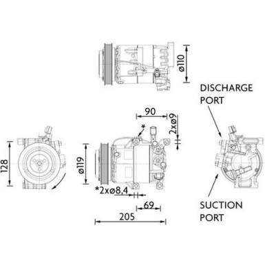 Mahle | Kompressor, Klimaanlage | ACP 1459 000P