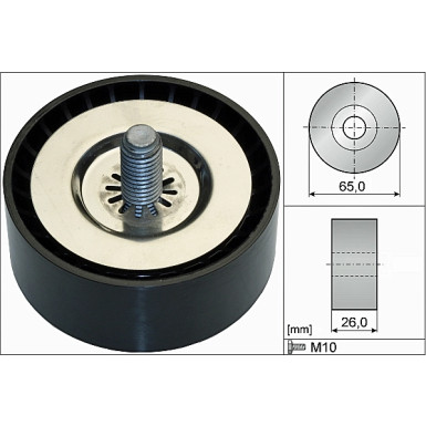 532 0736 10 Umlenk-/Führungsrolle, Keilrippenriemen