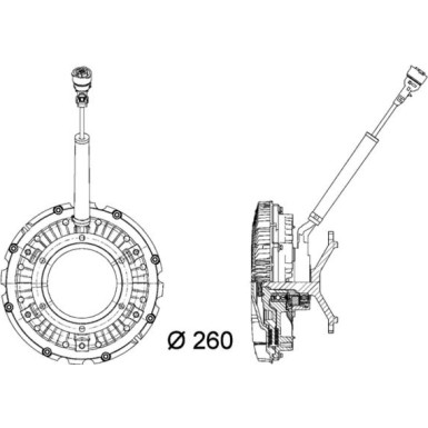 Mahle | Kupplung, Kühlerlüfter | CFC 90 000P