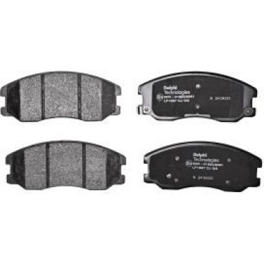 Delphi Bremsbelagsatz, Scheibenbremse LP1987