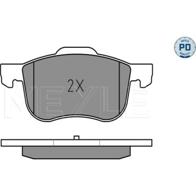 Meyle Bremsbelagsatz, Scheibenbremse MEYLE-PD: Advanced performance and design 025 230 7318/PD