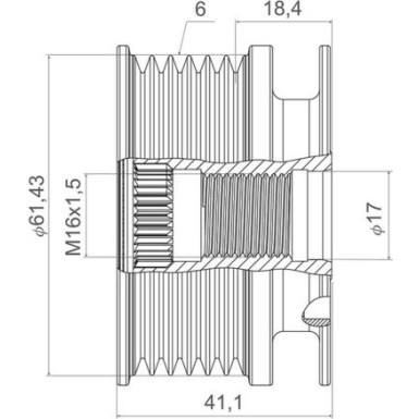 588437 Generatorfreilauf VALEO NEW SPARE PART