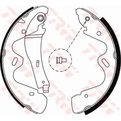 GS8483 Bremsbackensatz