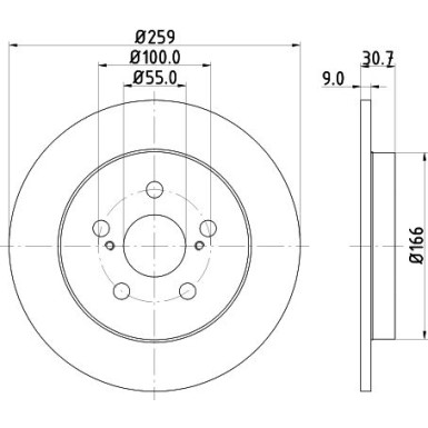 Hella | Bremsscheibe | 8DD 355 116-901