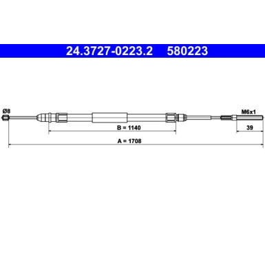 24.3727-0223.2 Seilzug, Feststellbremse