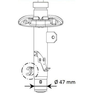 KYB Stoßdämpfer Vorne links Excel-G 339805