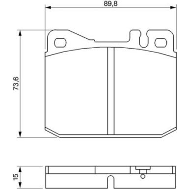 0 986 463 921 Bremsbelagsatz, Scheibenbremse