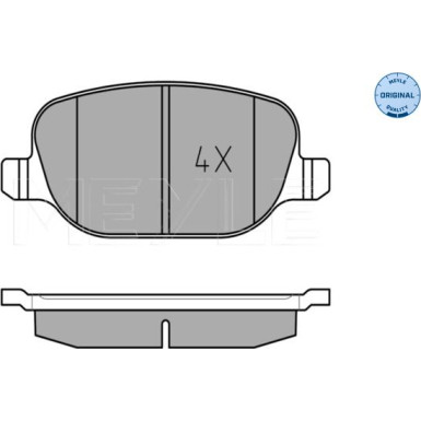 025 237 6017 Bremsbelagsatz, Scheibenbremse MEYLE-ORIGINAL: True to OE.