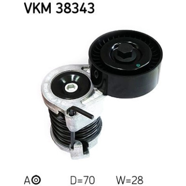 VKM 38343 Riemenspanner, Keilrippenriemen