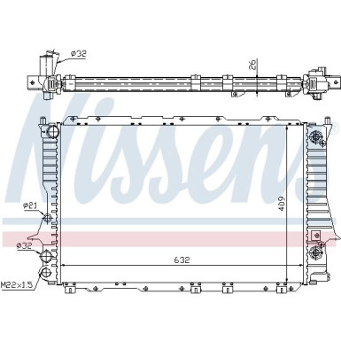 Nissens | Kühler, Motorkühlung | 60477