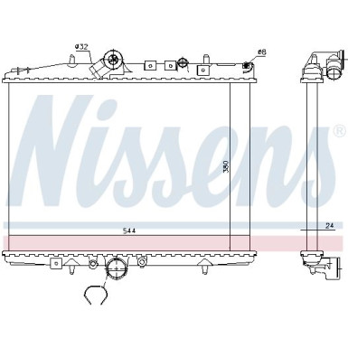 Nissens | Kühler, Motorkühlung | 61294A