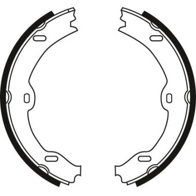 GS8721 Bremsbackensatz, Feststellbremse
