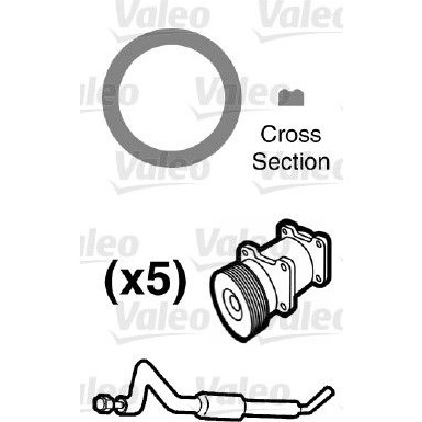 Valeo | Dichtung, Kühlmittelrohrleitung | 509550