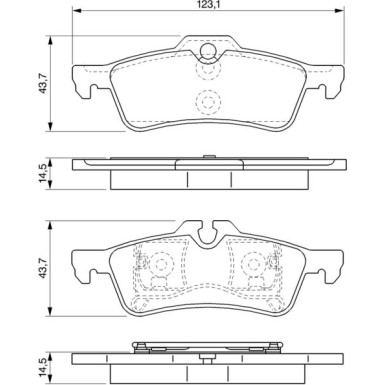 0 986 494 130 Bremsbelagsatz, Scheibenbremse