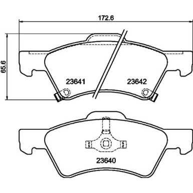 8DB 355 010-061 Bremsbelagsatz, Scheibenbremse