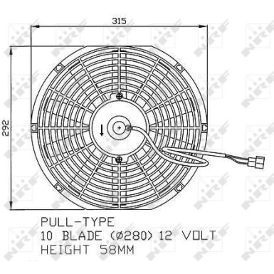 NRF | Lüfter, Motorkühlung | 47060 NRF | Lüfter, Motorkühlung | 47060