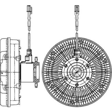 Mahle | Kupplung, Kühlerlüfter | CFC 223 000P