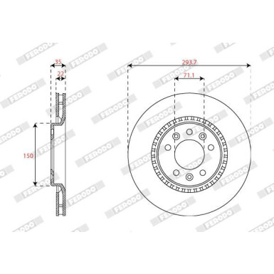 Ferodo | Bremsscheibe | DDF2783C