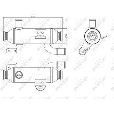 48008 Kühler, Abgasrückführung
