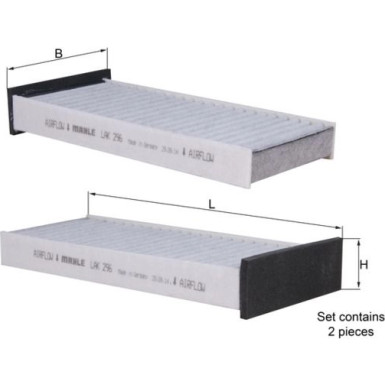 LAK 296/S Filter, Innenraumluft LAK 296/S Filter, Innenraumluft