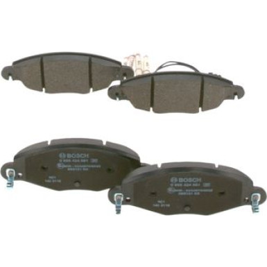 BOSCH | Bremsbelagsatz, Scheibenbremse | 0 986 424 581