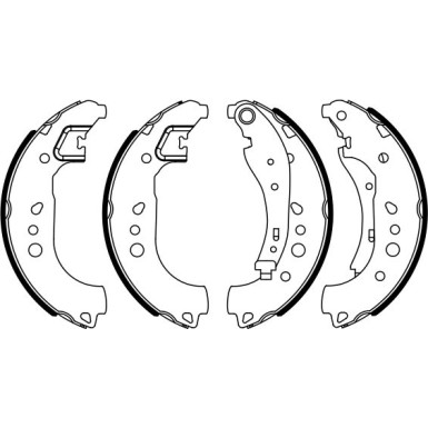 0 986 487 949 Bremsbackensatz