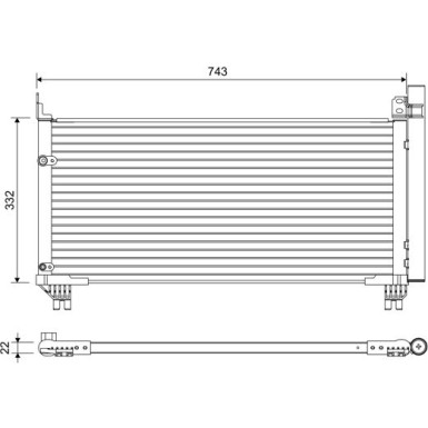 Valeo | Kondensator, Klimaanlage | 822661