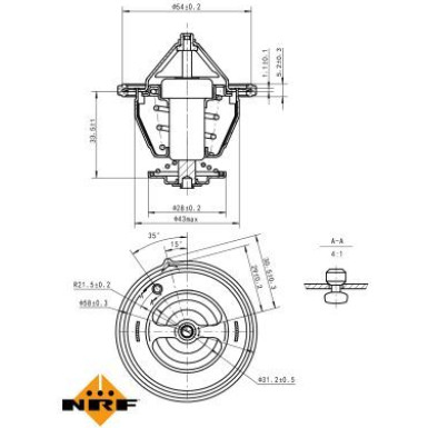 725132 Thermostat, Kühlmittel EASY FIT