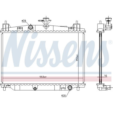 Nissens | Kühler, Motorkühlung | 68504