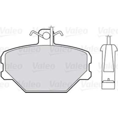 Valeo | Bremsbelagsatz, Scheibenbremse | 301095