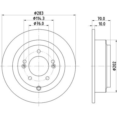 Hella | Bremsscheibe | 8DD 355 118-091