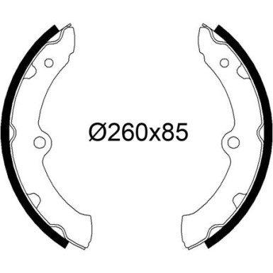 564303 Bremsbackensatz