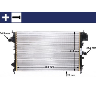 Mahle | Kühler, Motorkühlung | CR 8 000S
