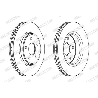 Ferodo | Bremsscheibe | DDF1593C-1