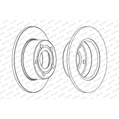 Ferodo | Bremsscheibe | DDF321C