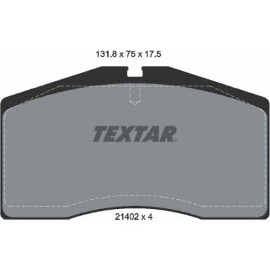 2140201 Bremsbelagsatz, Scheibenbremse