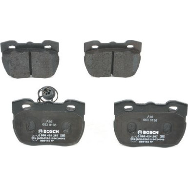 BOSCH | Bremsbelagsatz, Scheibenbremse | 0 986 424 287